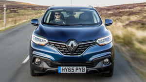 Caption: Exceptional Design Of Renault Kadjar On Road Wallpaper