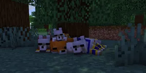 Caption: Exciting Adventures With Minecraft Pets Wallpaper
