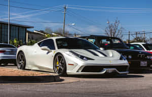 Caption: Exclusive Ferrari 458 Speciale On The Track Wallpaper