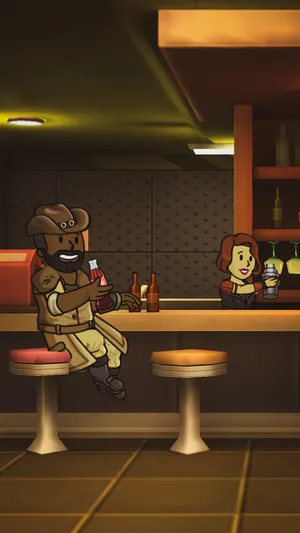 Caption: Exploring The Fallout Shelter Vault Wallpaper