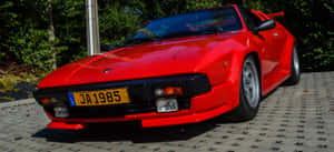 Caption: Exquisite Lamborghini Jalpa In Full Glory Wallpaper