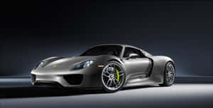 Caption: Exquisite Porsche 918 Spyder Hit The Road In Style Wallpaper