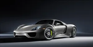 Caption: Exquisite Porsche 918 Spyder Hit The Road In Style Wallpaper