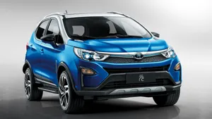 Caption: Eye-catching Byd Electric Vehicle On The Street Wallpaper