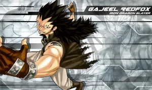 Caption: Ferocious Gajeel Redfox In Attack Mode Wallpaper
