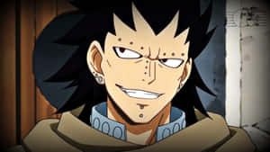 Caption: Fierce Gajeel Redfox Ready For Battle Wallpaper