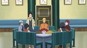 Caption: Five Kage Summit - Powerful Leaders Unite Wallpaper