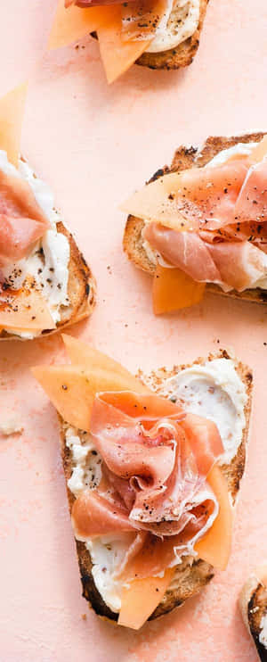 Caption: Fun With Minimalist Food Art Wallpaper