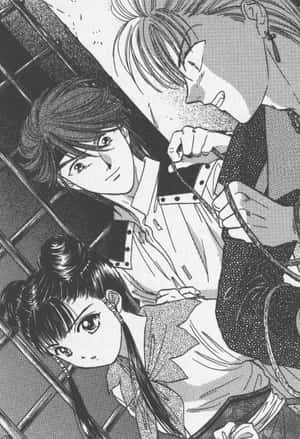 Caption: Fushigi Yuugi Tasuki In Action Wallpaper