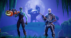 Caption: Fye No Skin Fortnite Player In Action Wallpaper