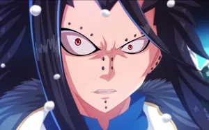 Caption: Gajeel Redfox, The Iron Dragon Slayer In Action Wallpaper