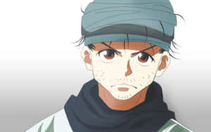 Caption: Ging Freecss Posing With Determination Wallpaper