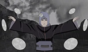 Caption: Graceful Konan Anime Artwork Wallpaper