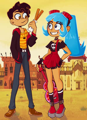 Caption: Grown-up Characters Of El Tigre: The Adventures Of Manny Rivera Wallpaper