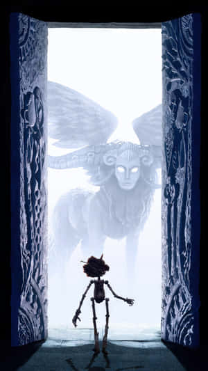 Caption: Guillermo Del Toro's Pinocchio Movie Poster Featuring Characters And Magical Settings Wallpaper