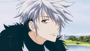 Caption: Hatsuharu Sohma In Thoughtful Gaze Wallpaper