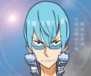 Caption: Houka Inumuta In Battle Stance Wallpaper