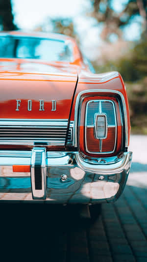 Caption: Iconic Vintage Vehicle In Pristine Condition Wallpaper