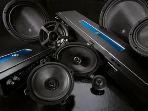 Caption: Impressive Car Audio System Setup Wallpaper