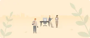 Caption: Inclusive Workspace Aesthetic Wallpaper