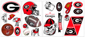 Caption: Intense And Proud - Georgia Bulldogs Stickers Wallpaper