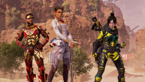 Caption: Intense Battle Action In Apex Legends Season 12 Wallpaper