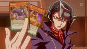 Caption: Intense Duelist, Shay Obsidian In Action Wallpaper