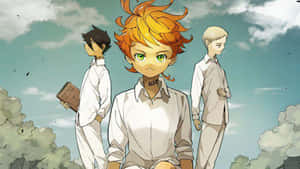 Caption: Intense Ray From The Promised Neverland Wallpaper