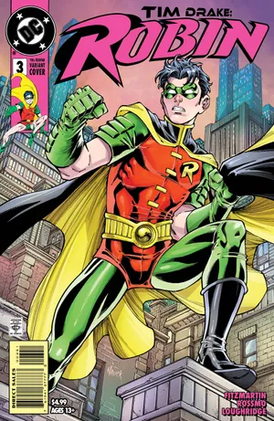 Caption: Intense Tim Drake In Action Wallpaper