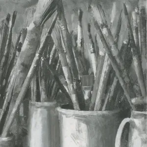 Caption: Intricate Charcoal Drawing Of Nature Wallpaper