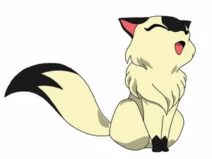 Caption: Inuyasha And Nekomata Standing In A Mystic Forest Wallpaper