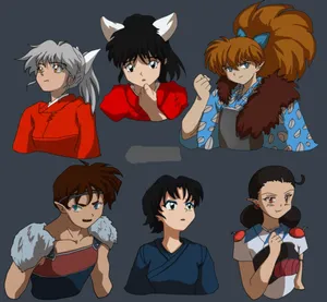 Caption: Inuyasha And Shippo - An Unbreakable Bond Wallpaper