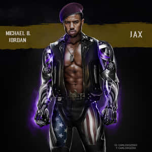 Caption: Jax Briggs Unleashes Devastating Power In Mortal Kombat Wallpaper