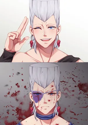 Caption: Jean Pierre Polnareff Strikes A Pose In A Dynamic Setting. Wallpaper