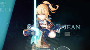 Caption: Jean - The Dandelion Knight In Genshin Impact Wallpaper