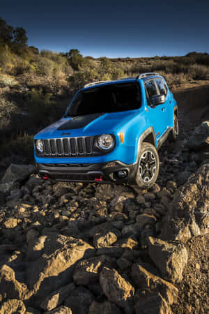 Caption: Jeep Renegade - The Adventurous Off-roader Wallpaper