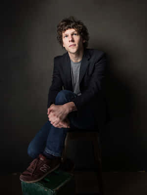 Caption: Jesse Eisenberg Portrait Wallpaper