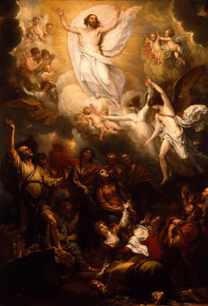 Caption: Jesus Resurrection - The Triumph Of Light And Life Over Darkness And Death Wallpaper