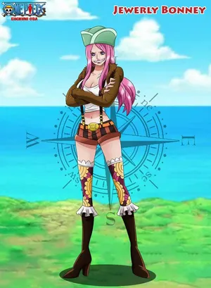 Caption: Jewelry Bonney Flaunting Her Style And Charm Wallpaper