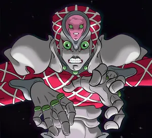 Caption: Jojo's Bizarre Adventure - King Crimson In Action Wallpaper