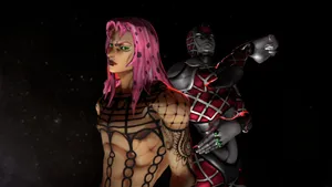 Caption: Jojo's Bizarre Adventure: The Menacing King Crimson Wallpaper