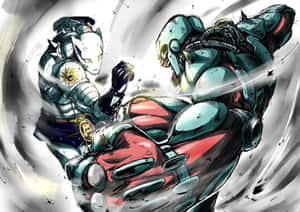 Caption: Josuke Higashikata And Friends In Diamond Is Unbreakable Wallpaper