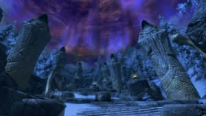 Caption: Journey Into The Nordic Afterlife - Sovngarde Wallpaper