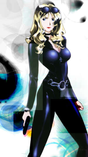 Caption: Julia From Cowboy Bebop In A Dramatic Scene Wallpaper