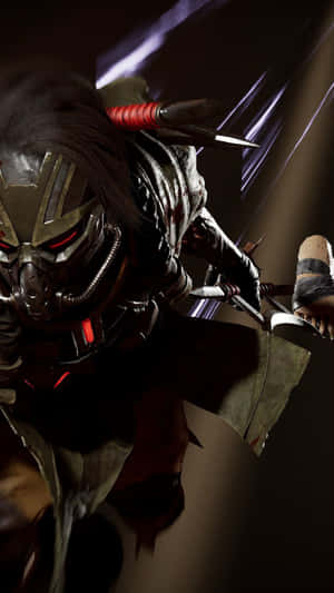 Caption: Kabal Unleashes His Fury In Mortal Kombat Wallpaper