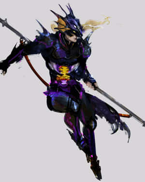 Caption: Kain Highwind - The Dragoon Knight Of Final Fantasy Wallpaper