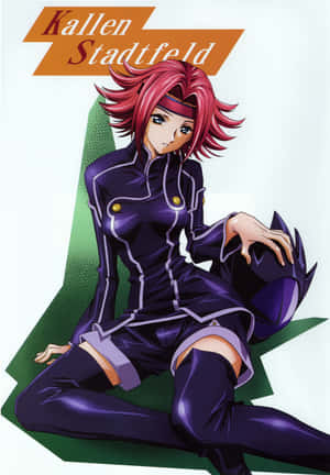 Caption: Kallen Stadtfeld, Mecha Pilot Warrior Wallpaper