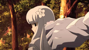 Caption: Kanna, The Enigmatic Storyteller In Inuyasha Wallpaper