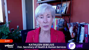 Caption: Kathleen Sebelius At An Important Event Wallpaper