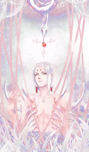 Caption: Kimimaro Unleashing His Deadly Abilities Wallpaper